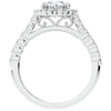 1.60CT.TW ROUND LAB DIAMOND HALO ENGAGEMENT RING