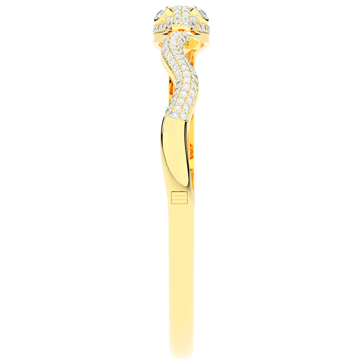 2.00CT.TW ROUND AND PEAR LAB DIAMOND SNAKE BANGLE