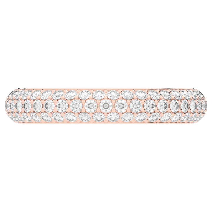 1.20CT.TW ROUND LAB DIAMOND 3 ROW ETERNITY WEDDING BAND