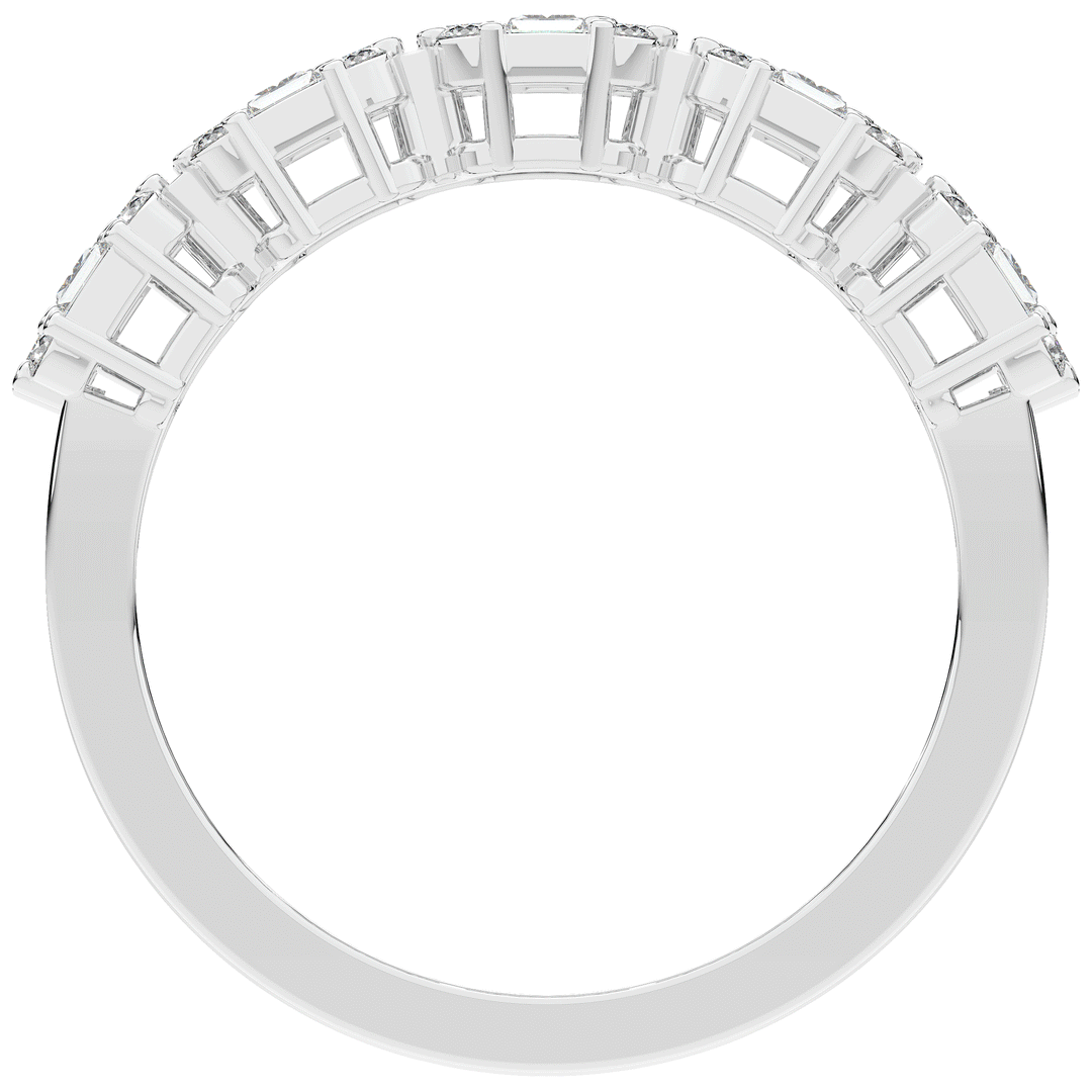 0.90CT.TW ROUND LAB DIAMOND WEDDING BAND