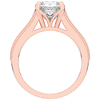 3.55CT.TW PRINCESS LAB DIAMOND ENGAGEMENT RING