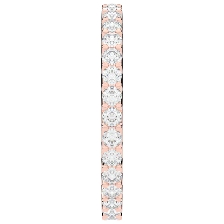 0.90CT.TW ROUND LAB DIAMOND SHARED PRONG  ETERNITY WEDDING BAND