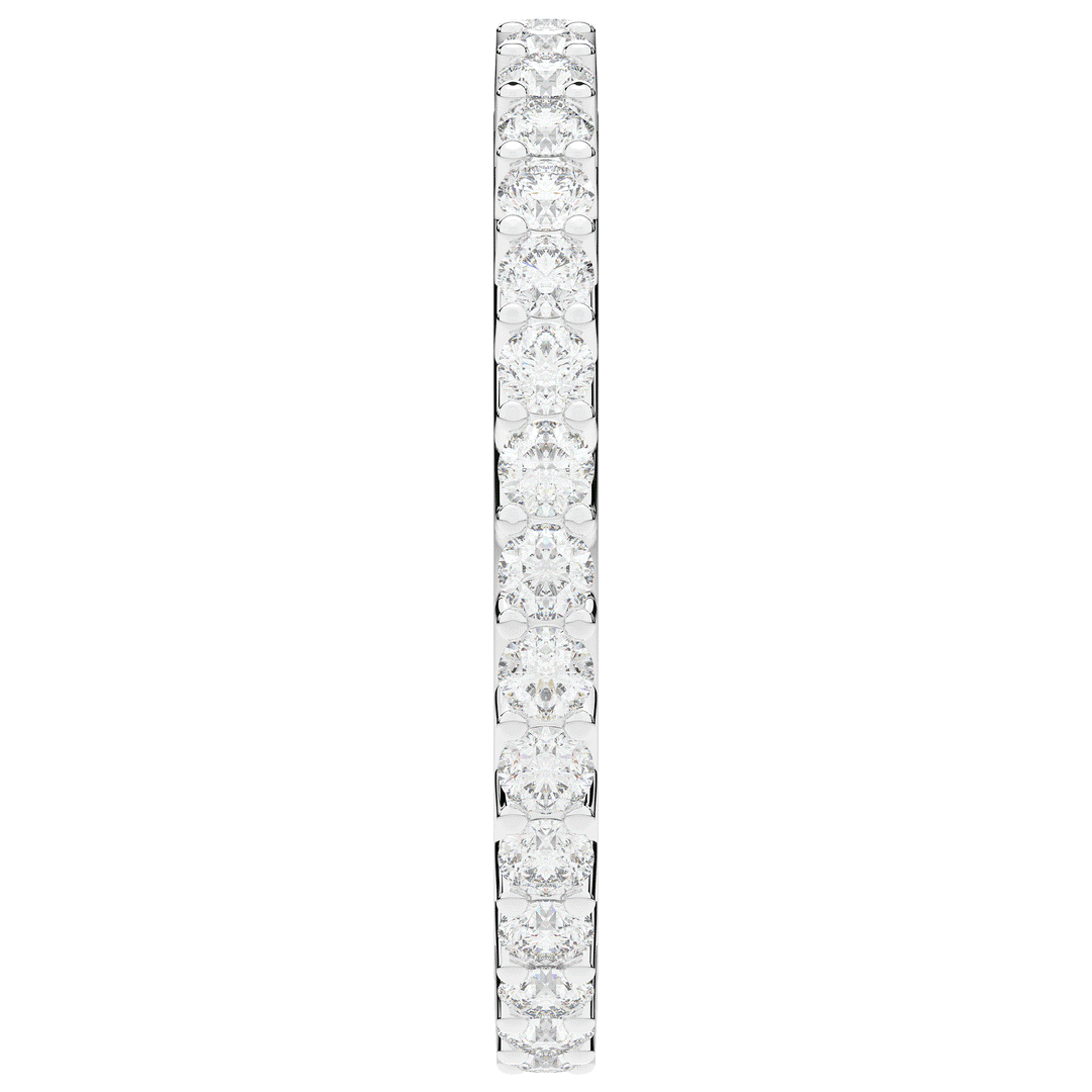 0.90CT.TW ROUND LAB DIAMOND SHARED PRONG  ETERNITY WEDDING BAND