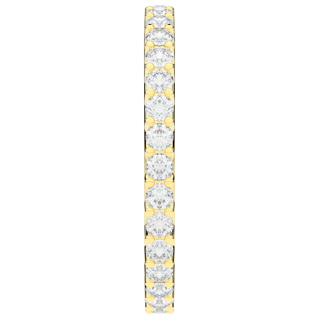 0.90CT.TW ROUND LAB DIAMOND SHARED PRONG  ETERNITY WEDDING BAND