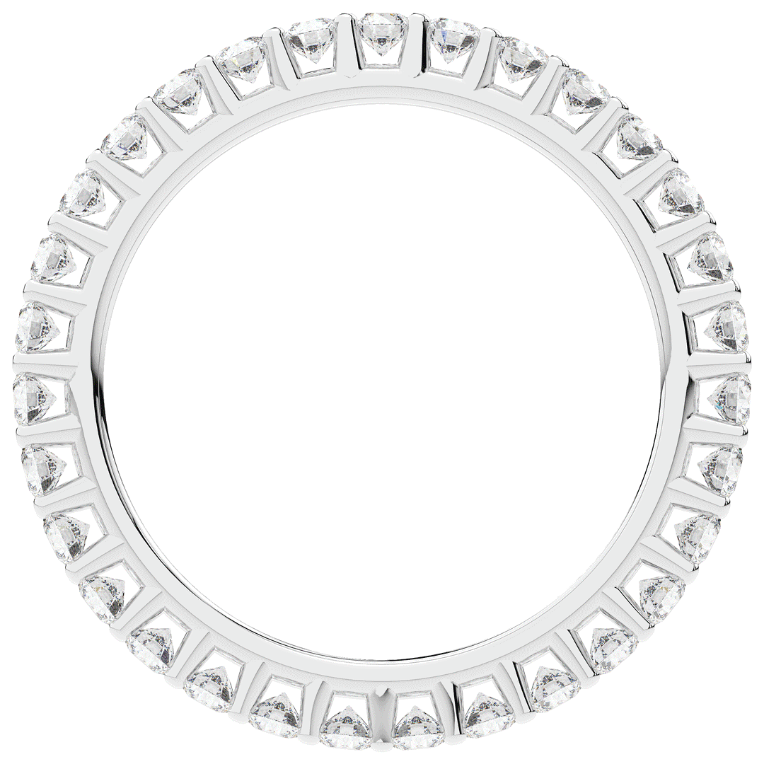 0.90CT.TW ROUND LAB DIAMOND SHARED PRONG  ETERNITY WEDDING BAND