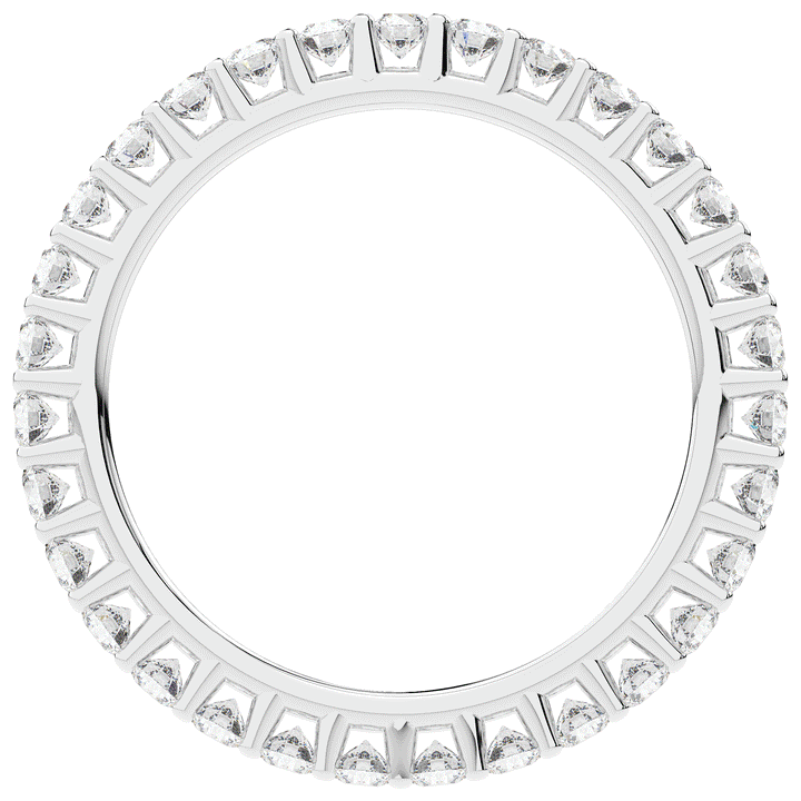 0.90CT.TW ROUND LAB DIAMOND SHARED PRONG  ETERNITY WEDDING BAND