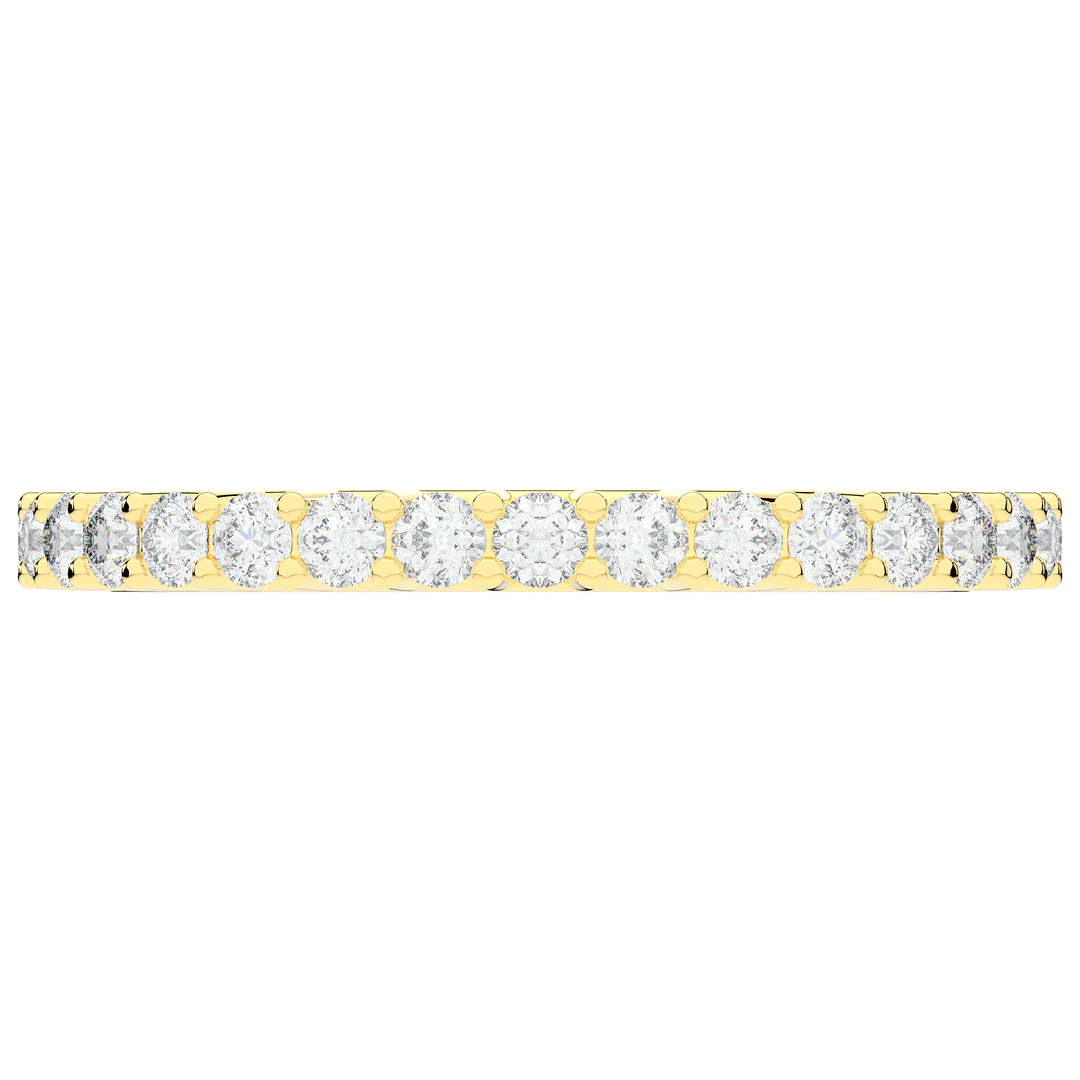 0.90CT.TW ROUND LAB DIAMOND SHARED PRONG  ETERNITY WEDDING BAND