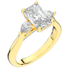 2.40CT.TW RADIANT LAB DIAMOND 3 STONE ENGAGEMENT RING