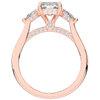 2.40CT.TW RADIANT LAB DIAMOND 3 STONE ENGAGEMENT RING