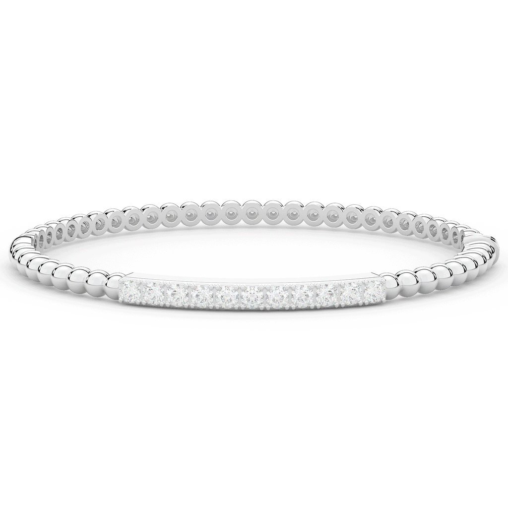 1.10CT.TW ROUND LAB DIAMOND BANGLE