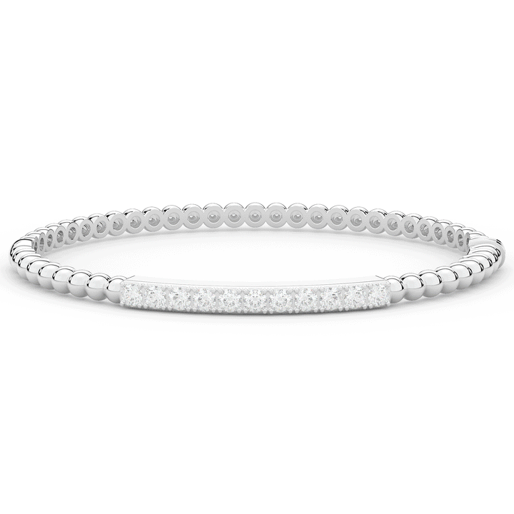 1.10CT.TW ROUND LAB DIAMOND BANGLE