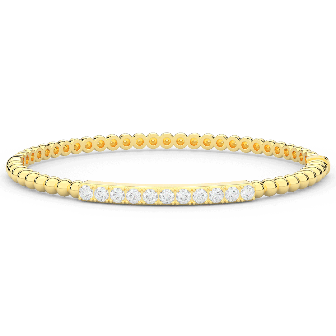 1.10CT.TW ROUND LAB DIAMOND BANGLE