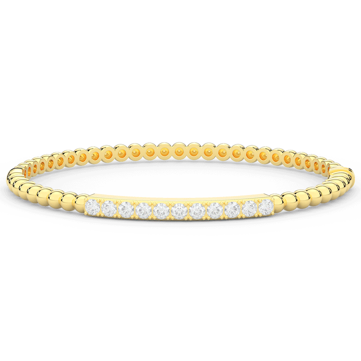 1.10CT.TW ROUND LAB DIAMOND BANGLE