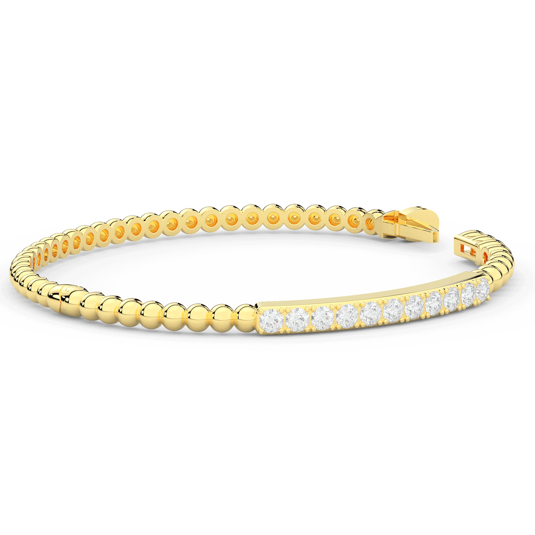 1.10CT.TW ROUND LAB DIAMOND BANGLE