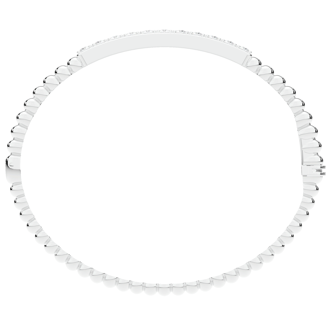 1.10CT.TW ROUND LAB DIAMOND BANGLE