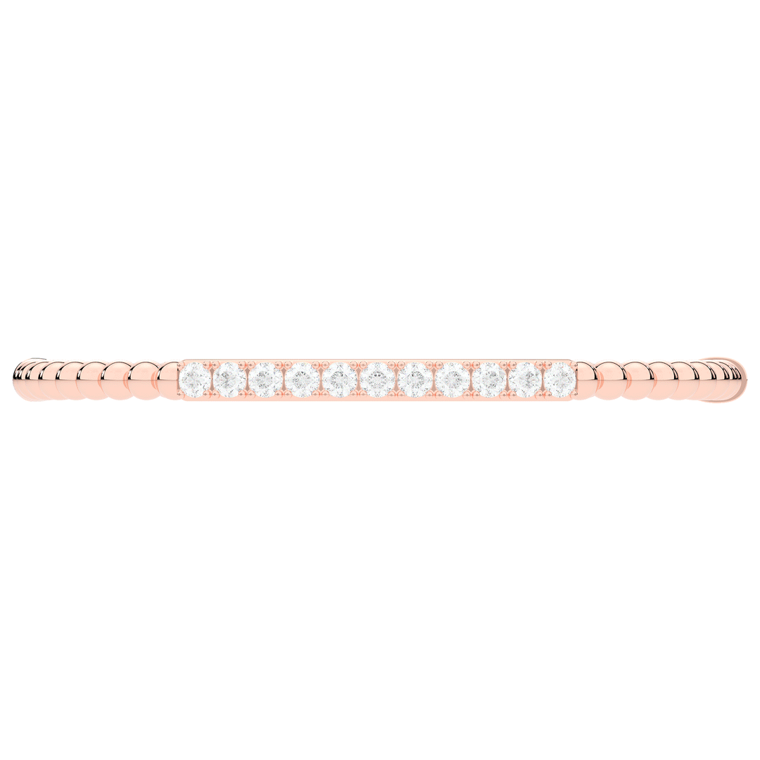 1.10CT.TW ROUND LAB DIAMOND BANGLE