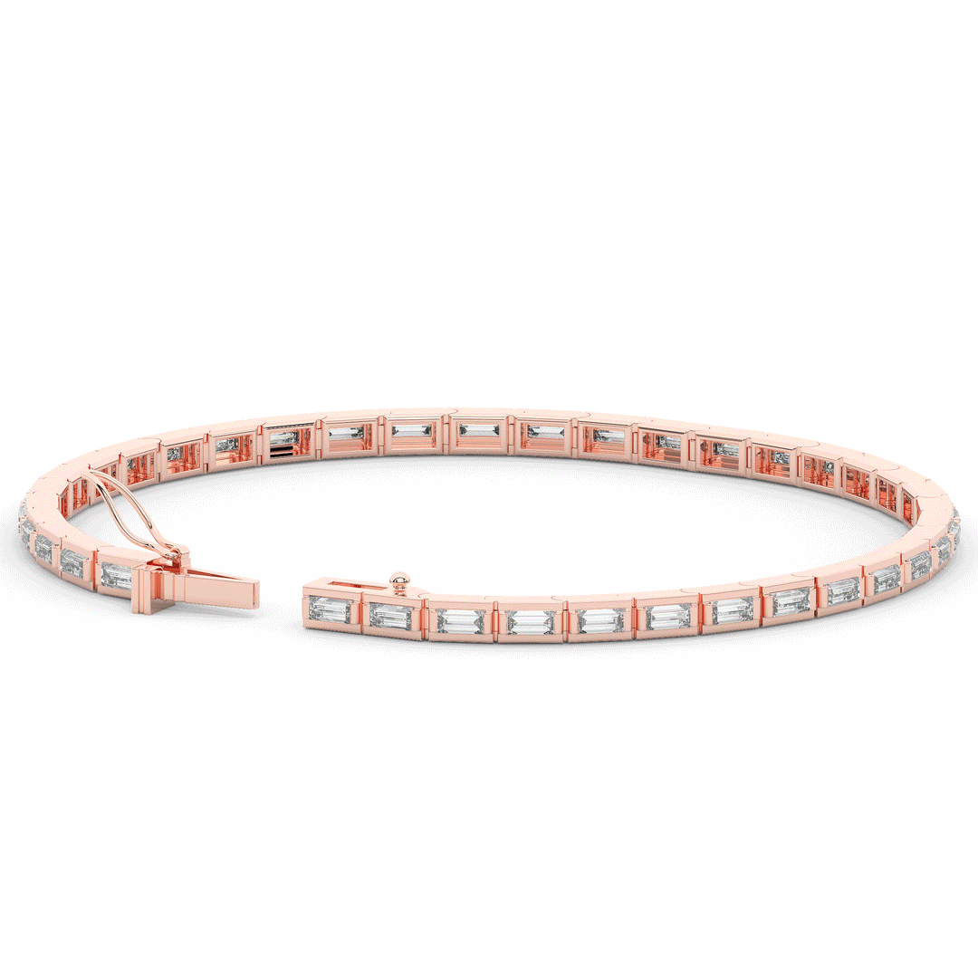 3.40CT.TW ROUND LAB DIAMOND TENNIS BRACELET