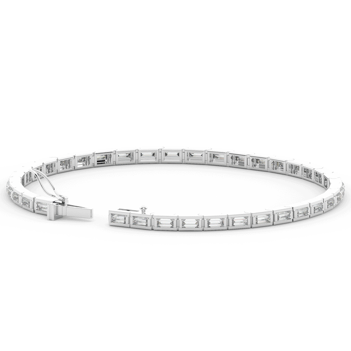 3.40CT.TW ROUND LAB DIAMOND TENNIS BRACELET