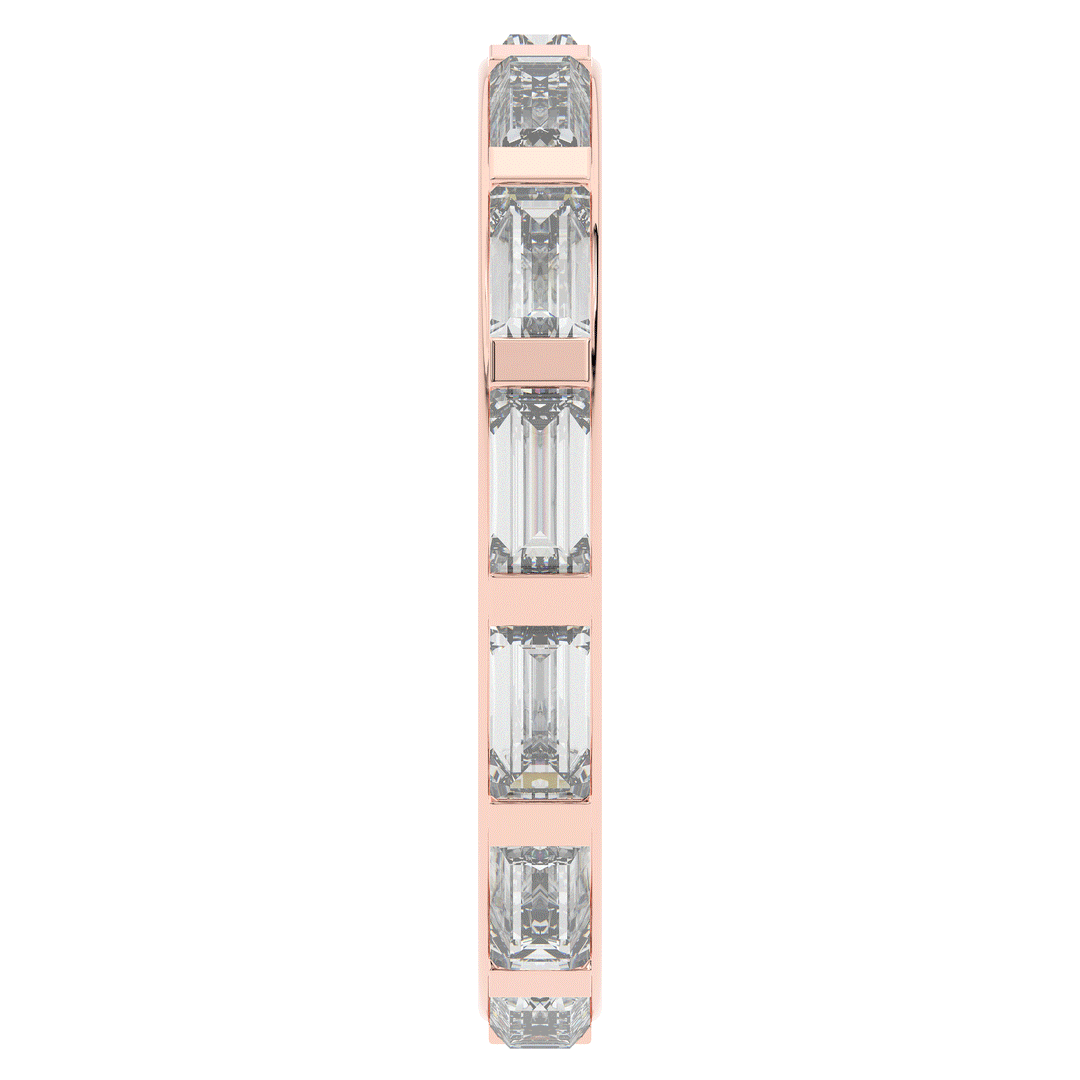 1.30CT.TW BAGUETTE LAB DIAMOND SHARED PRONG ETERNITY WEDDING BAND