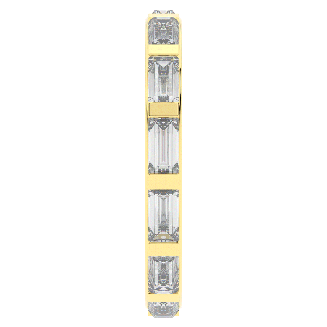 1.30CT.TW BAGUETTE LAB DIAMOND SHARED PRONG ETERNITY WEDDING BAND