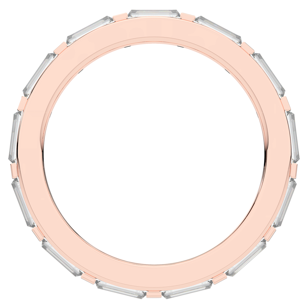 1.30CT.TW BAGUETTE LAB DIAMOND SHARED PRONG ETERNITY WEDDING BAND