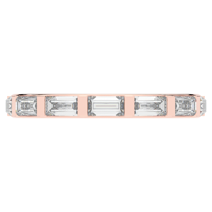 1.30CT.TW BAGUETTE LAB DIAMOND SHARED PRONG ETERNITY WEDDING BAND