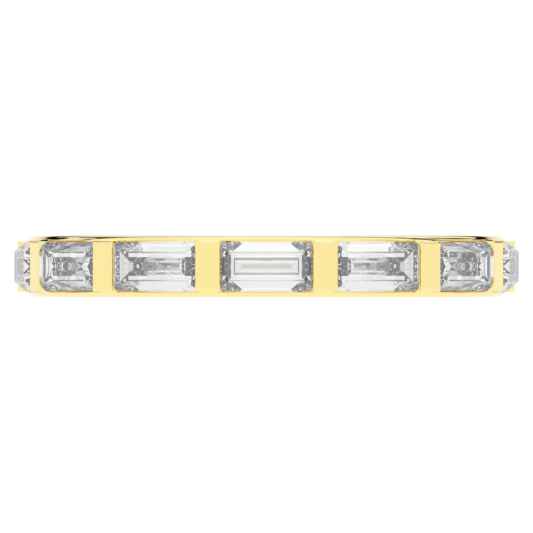 1.30CT.TW BAGUETTE LAB DIAMOND SHARED PRONG ETERNITY WEDDING BAND