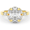 2.85CT.TW OVAL LAB DIAMOND ENGAGEMENT RING