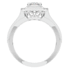 1.80CT.TW OVAL LAB DIAMOND HALO ENGAGEMENT RING