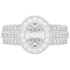 1.80CT.TW OVAL LAB DIAMOND HALO ENGAGEMENT RING