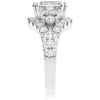 3.10CT.TW CUSHION LAB DIAMOND HALO ENGAGEMENT RING