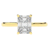 2.00CT RADIANT LAB DIAMOND SOLITAIRE ENGAGEMENT RING