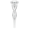 1.50CT ROUND LAB DIAMOND SOLITAIRE TWIST BAND ENGAGEMENT RING - Nazarelle