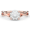 1.50CT ROUND LAB DIAMOND SOLITAIRE TWIST BAND ENGAGEMENT RING - Nazarelle