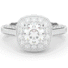 1.50CT.TW ROUND LAB DIAMOND HALO ENGAGEMENT RING