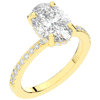 2.70CT.TW OVAL LAB DIAMOND SOLITAIRE ENGAGEMENT RING