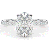 2.70CT.TW OVAL LAB DIAMOND SOLITAIRE ENGAGEMENT RING