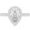 2.50CT.TW PEAR LAB DIAMOND HALO ENGAGEMENT RING