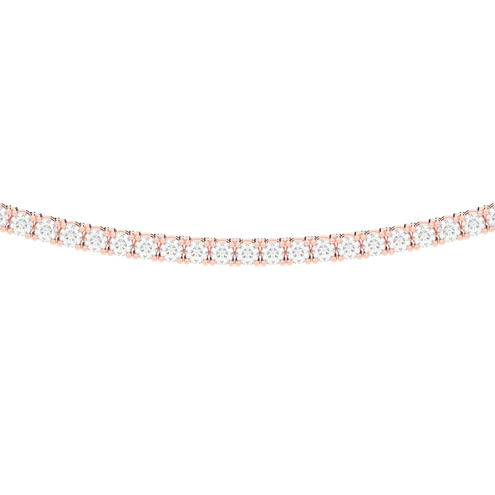 5.50CT.TW ROUND LAB DIAMOND TENNIS NECKLACE