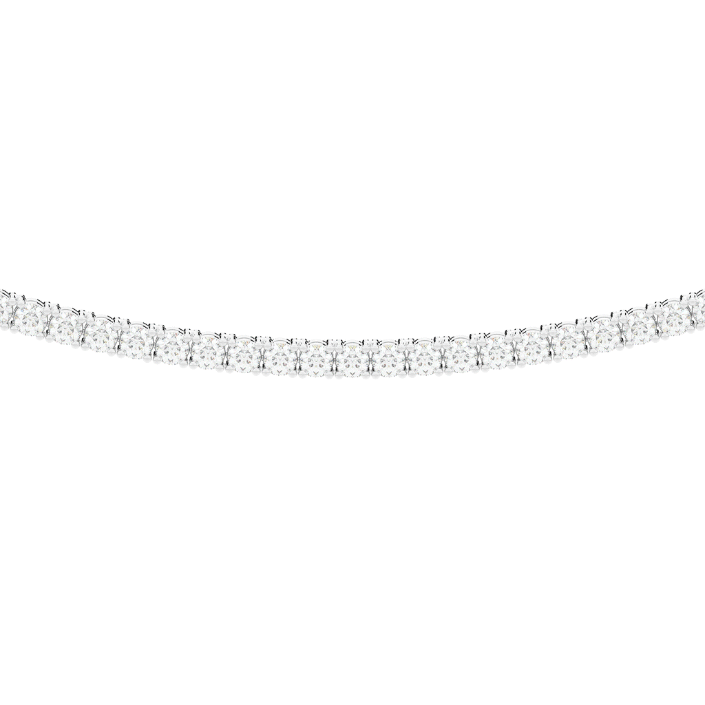 5.50CT.TW ROUND LAB DIAMOND TENNIS NECKLACE