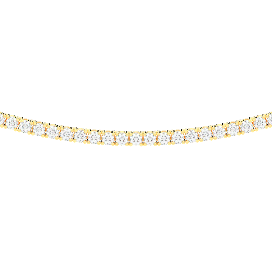 5.50CT.TW ROUND LAB DIAMOND TENNIS NECKLACE