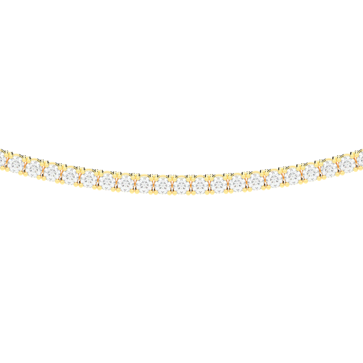 5.50CT.TW ROUND LAB DIAMOND TENNIS NECKLACE