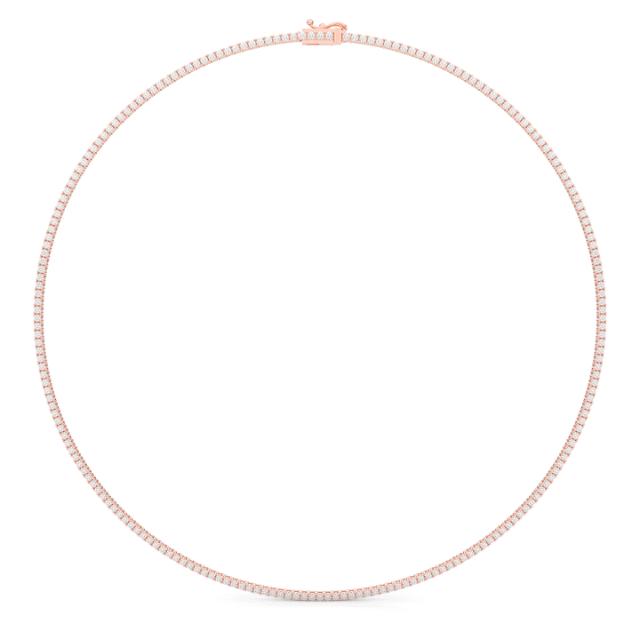 5.50CT.TW ROUND LAB DIAMOND TENNIS NECKLACE