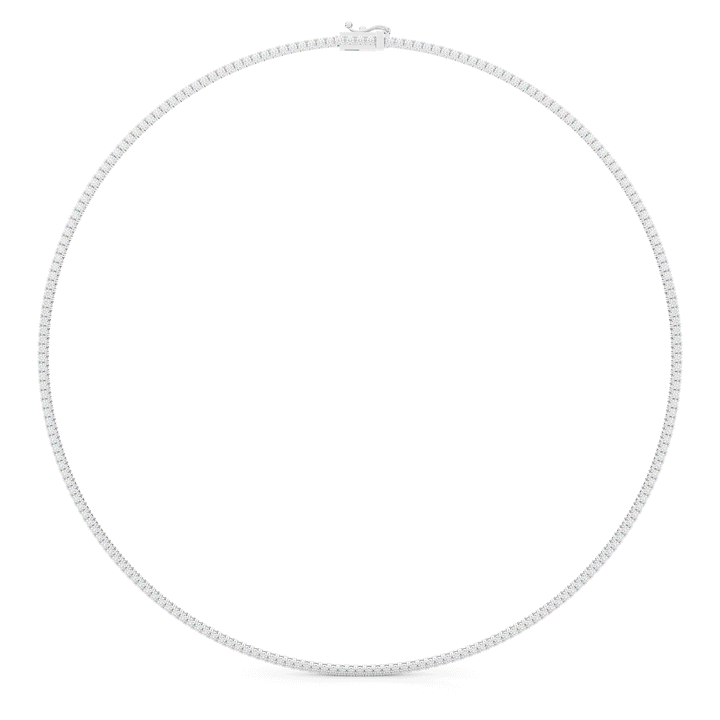 5.50CT.TW ROUND LAB DIAMOND TENNIS NECKLACE