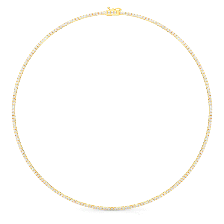 5.50CT.TW ROUND LAB DIAMOND TENNIS NECKLACE