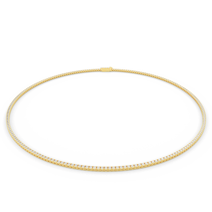 5.50CT.TW ROUND LAB DIAMOND TENNIS NECKLACE