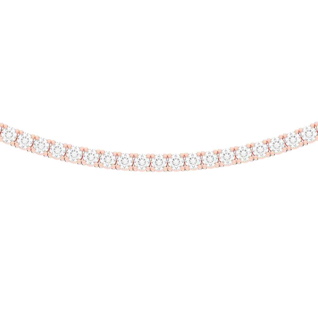 11.00CT.TW ROUND LAB DIAMOND TENNIS NECKLACE