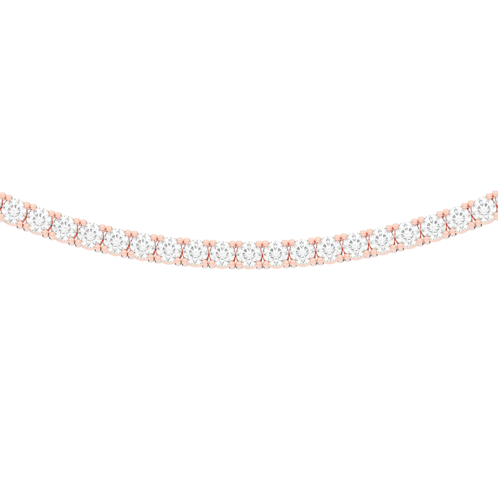 11.00CT.TW ROUND LAB DIAMOND TENNIS NECKLACE