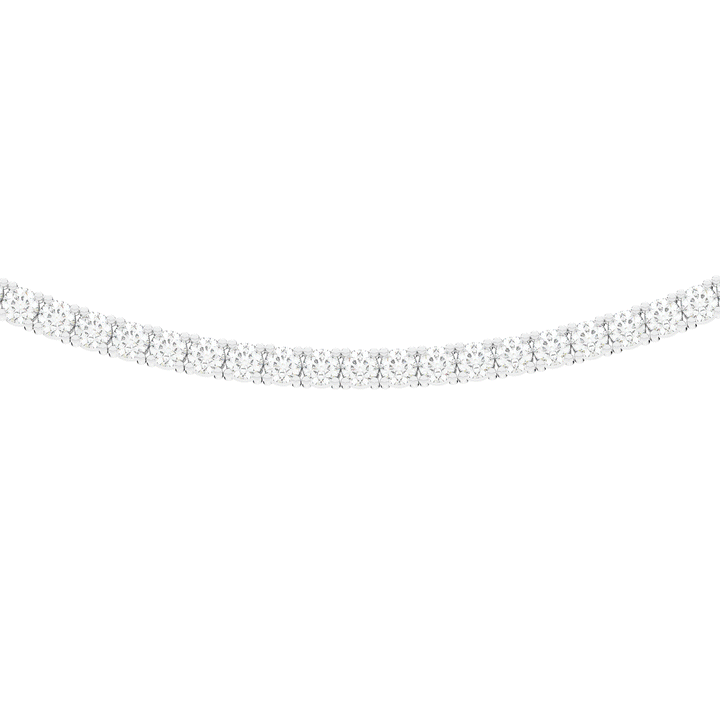 11.00CT.TW ROUND LAB DIAMOND TENNIS NECKLACE