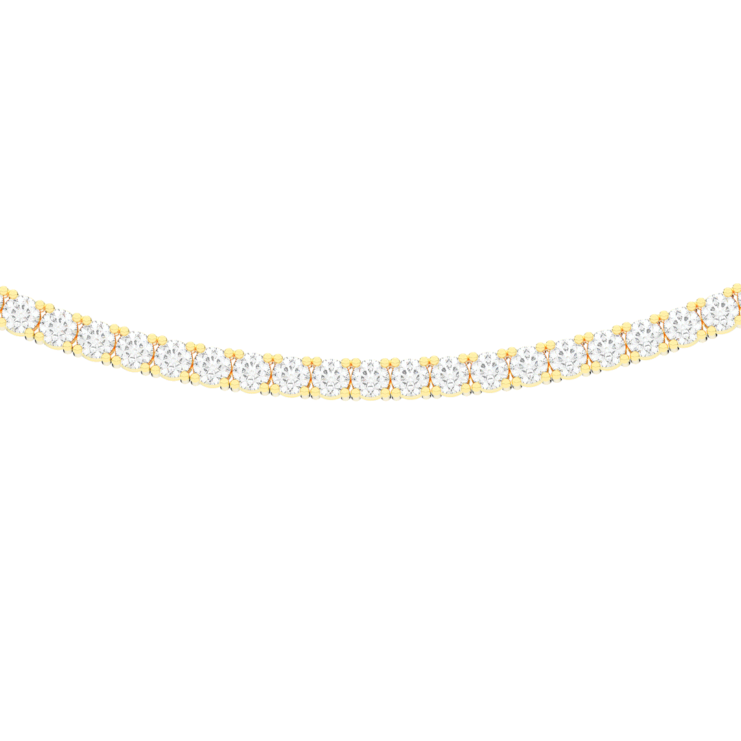 11.00CT.TW ROUND LAB DIAMOND TENNIS NECKLACE